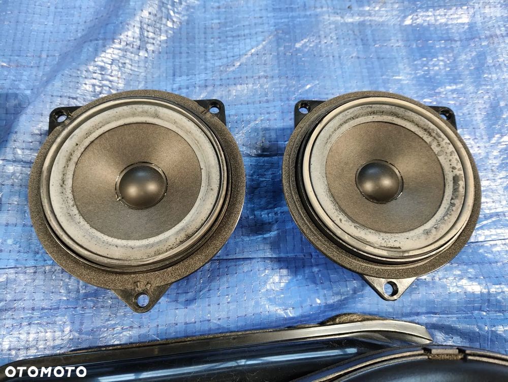 GŁOŚNIK GŁOŚNIKI PRZÓD TYŁ LEWY PRAWY KOMPLET HIFI 9143147 9143131 9143132 9145383 BMW E64 LCI LIFT - 2