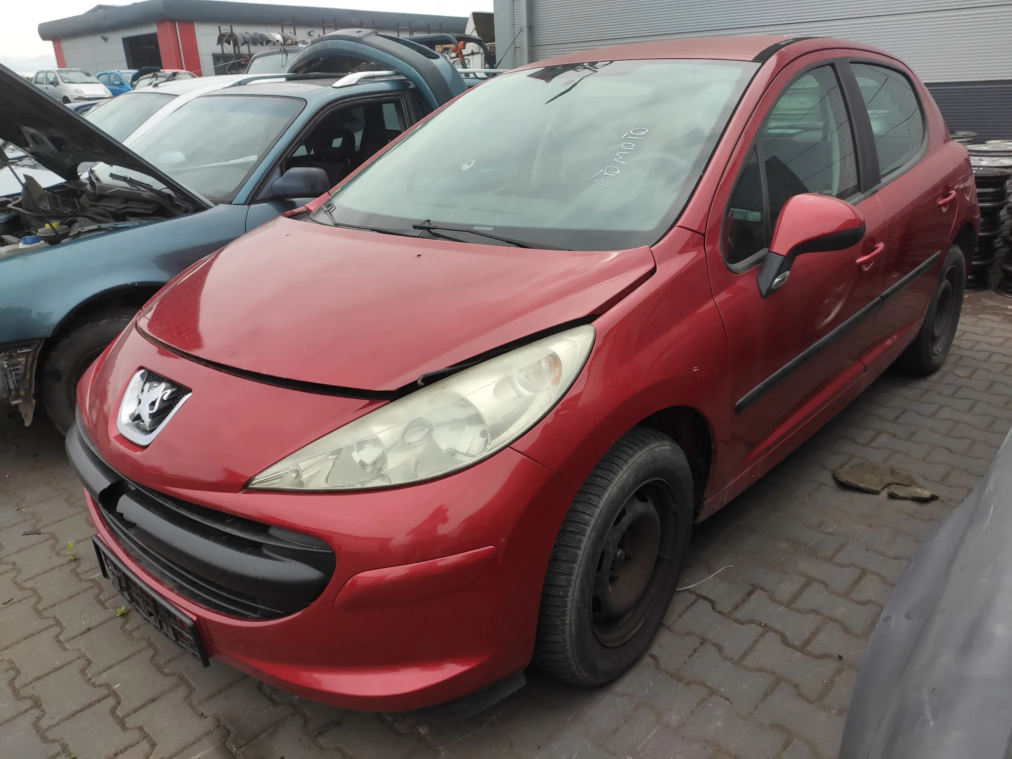 Peugeot 207 EKQD Maska Zderzak Lampa Drzwi Lusterko - 3