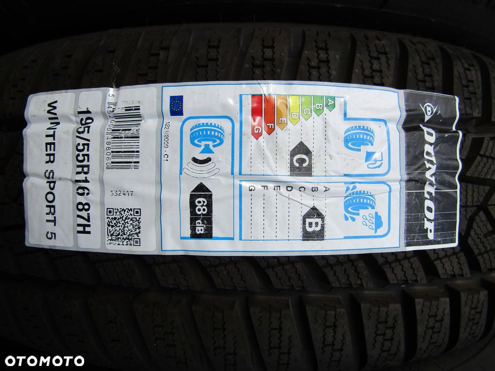 4x Felgi Aluminiowe Koła 16 Opel Adam Astra H Corsa D E Meriva Combo C Karl Chevrolet Aveo Fiat Grande Punto Evo 6,5 j ET40 + Opony 195/55 16 Dunlop Zimowe + Czujniki TPMS - 21