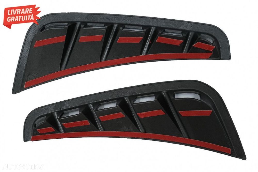 Ornamente bara fata flapsuri Negru Lucios Mercedes C-Class W205 S205 F - 5