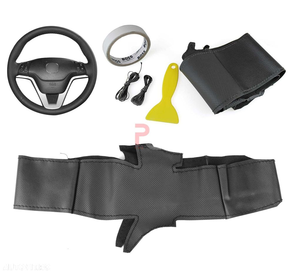 Husa volan piele negru 38 cm Honda CRV (2007-2011) - 4