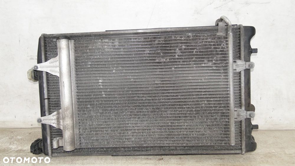 VW AUDI SKODA SEAT CHŁODNICA WODY PŁYNU KLIMATYZACJI WENTYLATOR 1.4TDI - 1