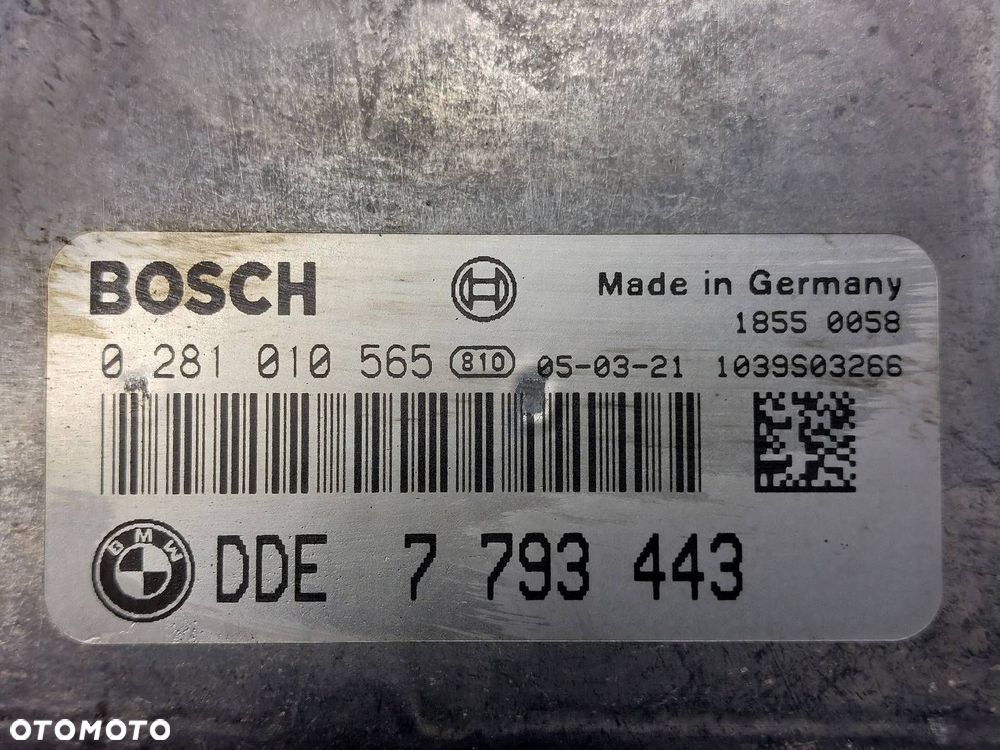 ZESTAW STARTOWY BMW E46 LIFT 320D AUTOMAT 7793443 0281010565 6905667 - 2