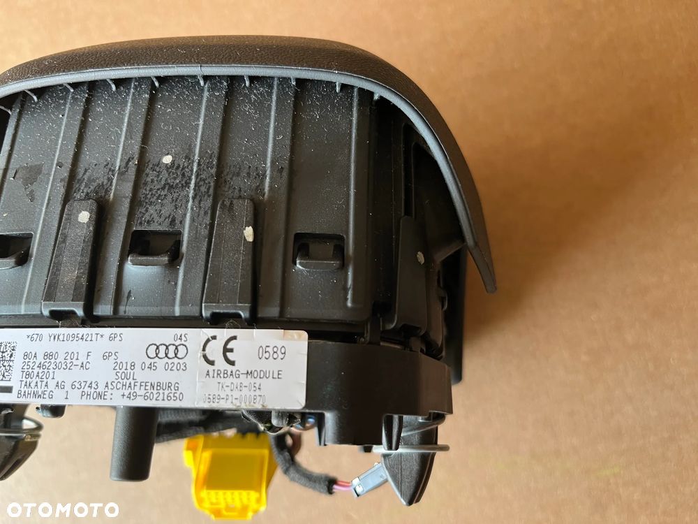 AIRBAG KIEROWCY AUDI Q5 80A PODUSZKA POWIETRZNA AUDI Q5 2018-2024 80A880201 - 5