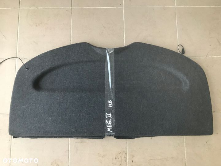 Półka bagażnika RENAULT MEGANE II 2 HB tylna KOLOR CZARNY - 1