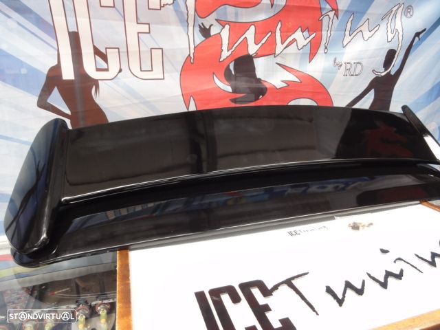 Aileron / lip / spoiler traseiro em plástico ABS e em preto piano brilhante para Honda Civic EK 96-01 3 portas type r look - 8