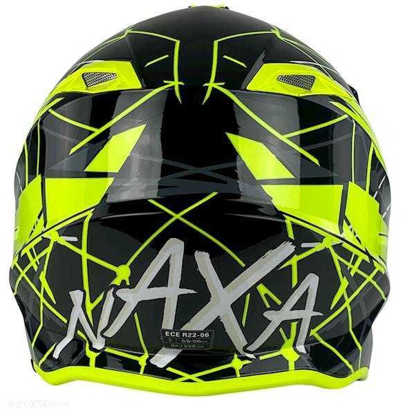 KASK MOTOCYKLOWY hulajnoga  czarno żółty fluo ,czarno pomarańczowy - 2