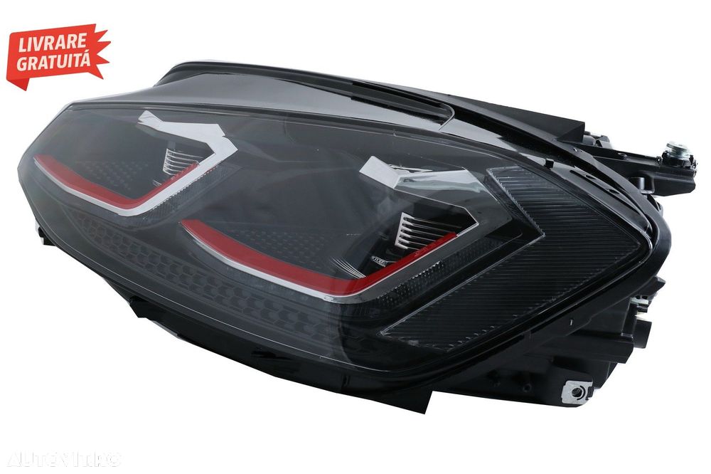 Faruri LED VW Golf 7.5 VII (2017+) GTI Look cu Semnal Dinamic- livrare gratuita - 6