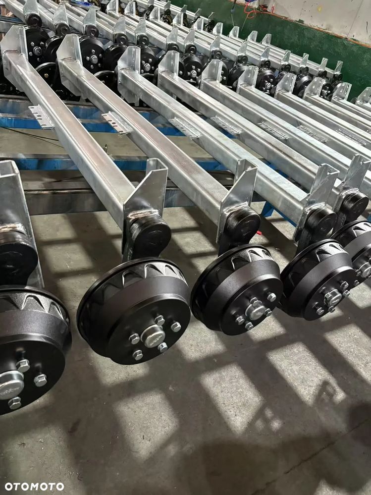 Oś hamowana przyczepy 1800kg 5x112 1700mm zamiennik VGB18 Knott - zestaw: linki + śruby - 5