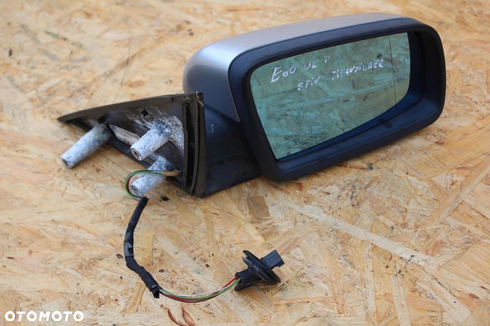 Lusterko PRAWE BMW e60 e61 TITANSILBER 5 pin UK - 4