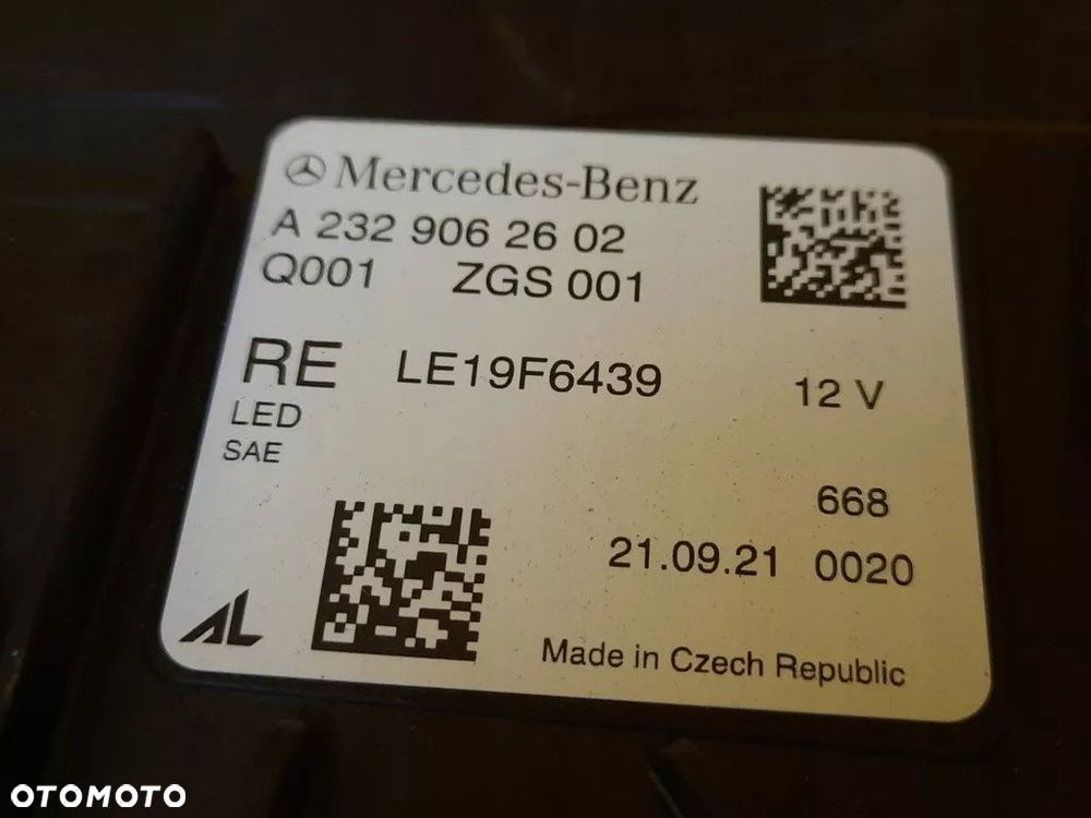 MERCEDES W232 LAMPA PRZÓD LEWA PRAWA KOMPLET USA - 15