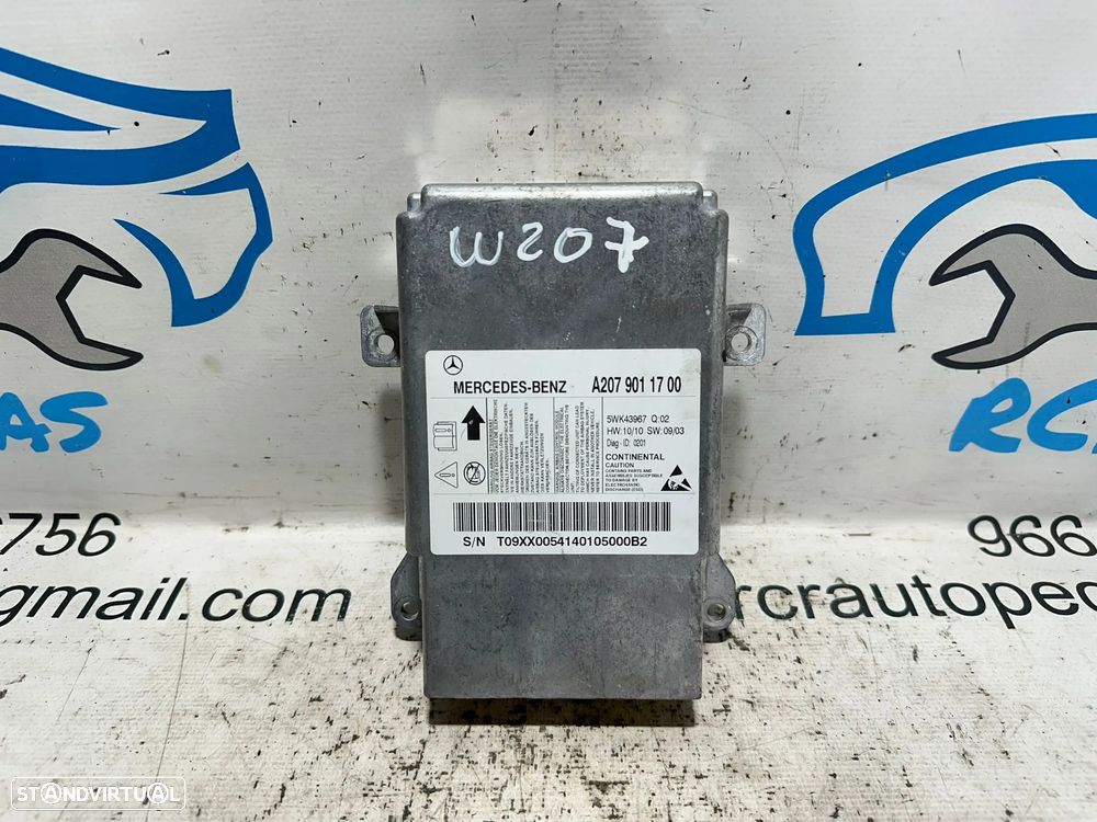 .Módulo Centralina Airbag SRS Original Mercedes Benz A2079011700 2009 - 2017 - 2