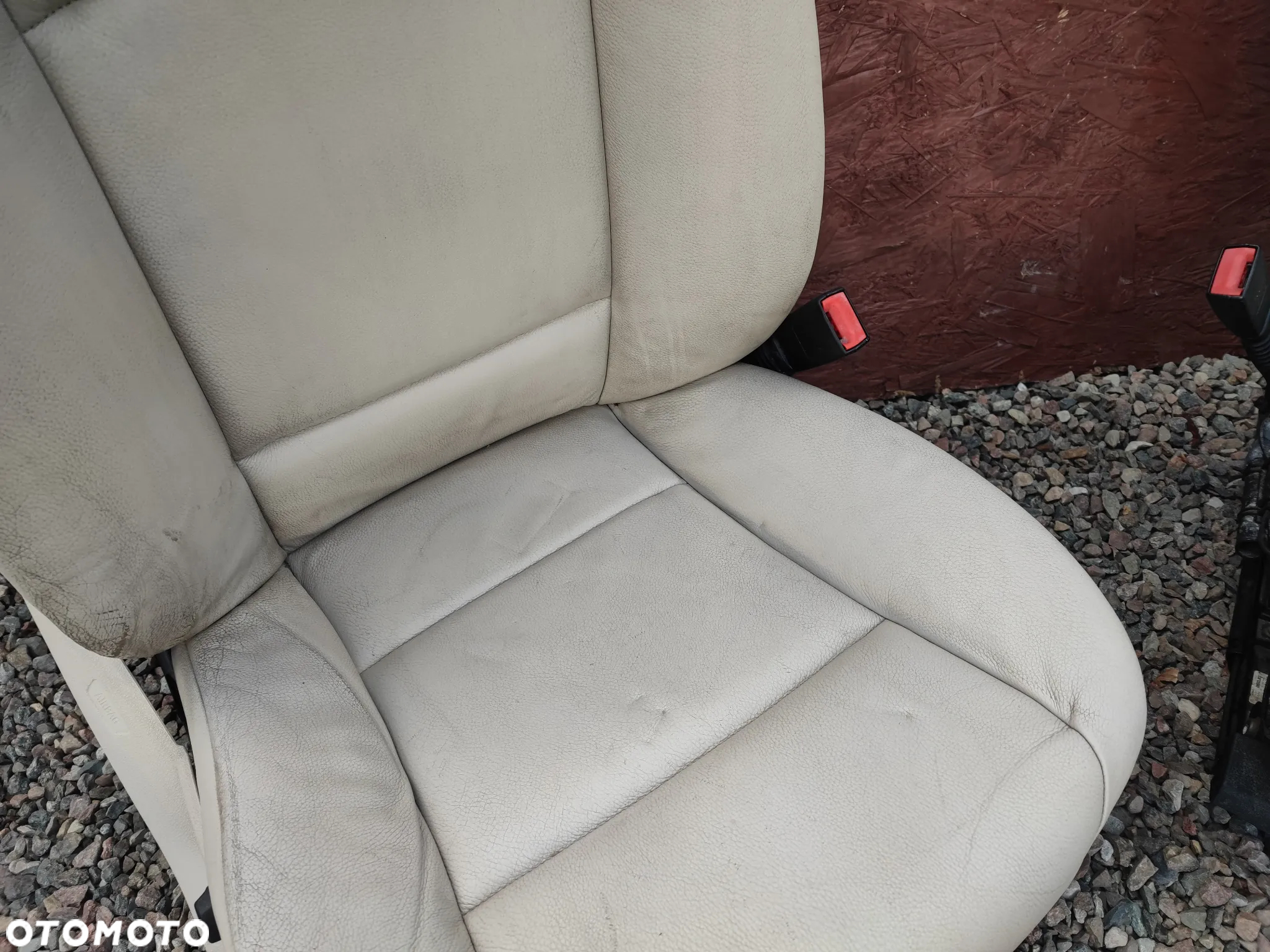 BMW F10 / F11 ORYGINALNE FOTELE PRZEDNIE LEWEY / PRAWY W KOLORZE OYSTER / DAKOTA CREMA ELEKTRYCZNE, PODGRZEWANE O NR. 52 10 9 172 763 OEM - 7