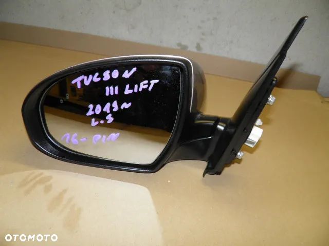 LUSTERKO LEWE PRAWE HYUNDAI TUCSON III LIFT 2019r 16 PIN