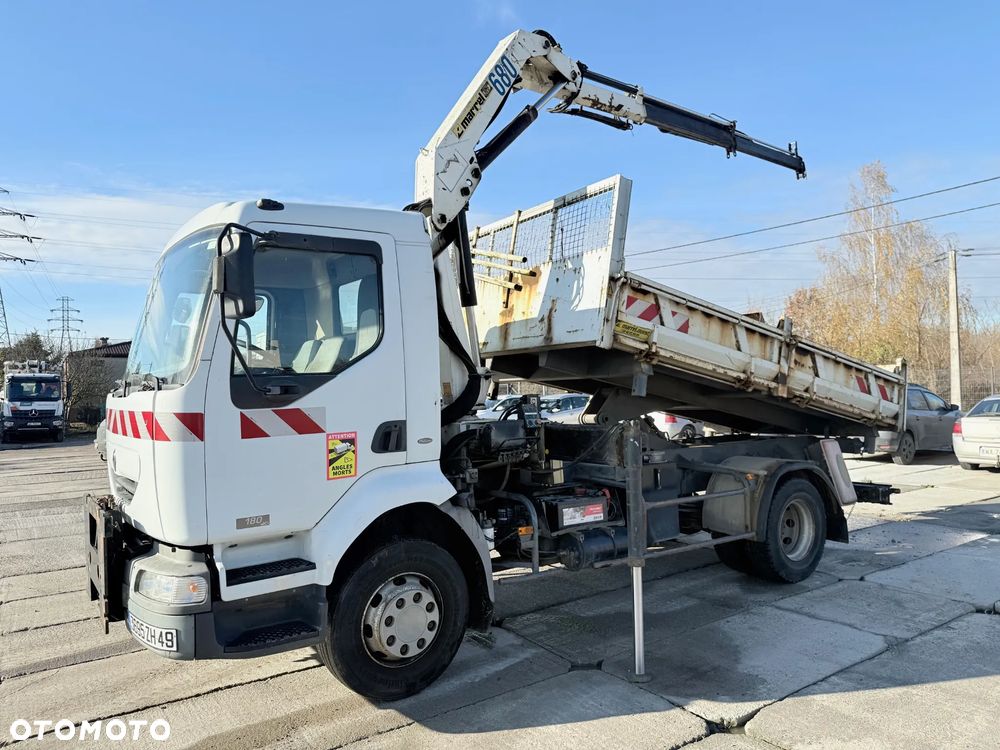 Renault MIDLUM 180 dci Wywrotka+HDS+2 Łyżki - 1