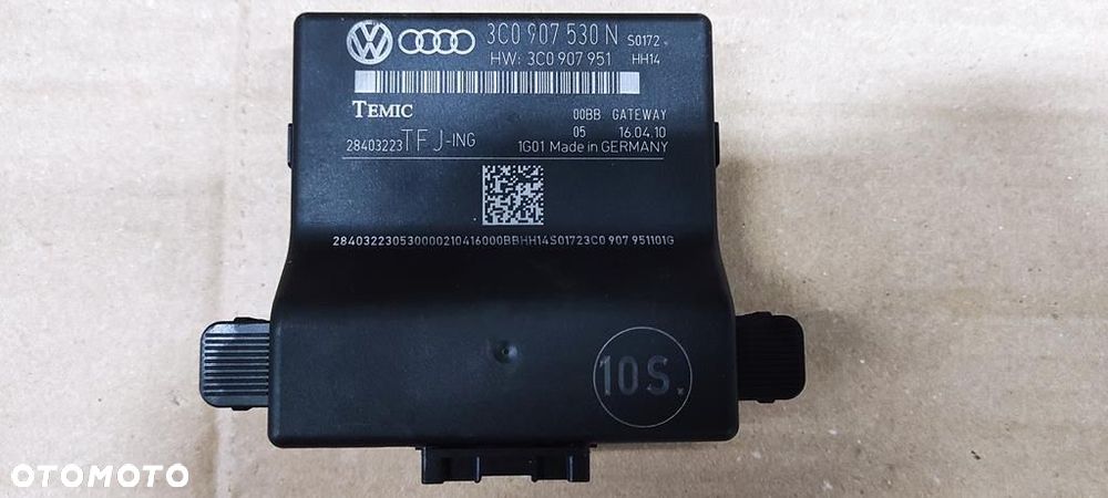 MODUŁ STEROWNIK CAN GATEWAY 2010 VW AUDI SEAT SKODA 3C0907530N - 1