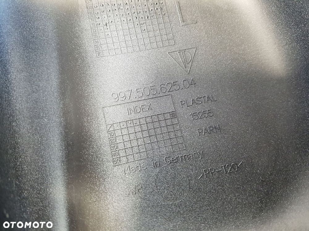 porsche 911 lewa zaślepka zderzaka zderzak tył usa 99750562505 99750562504 - 3