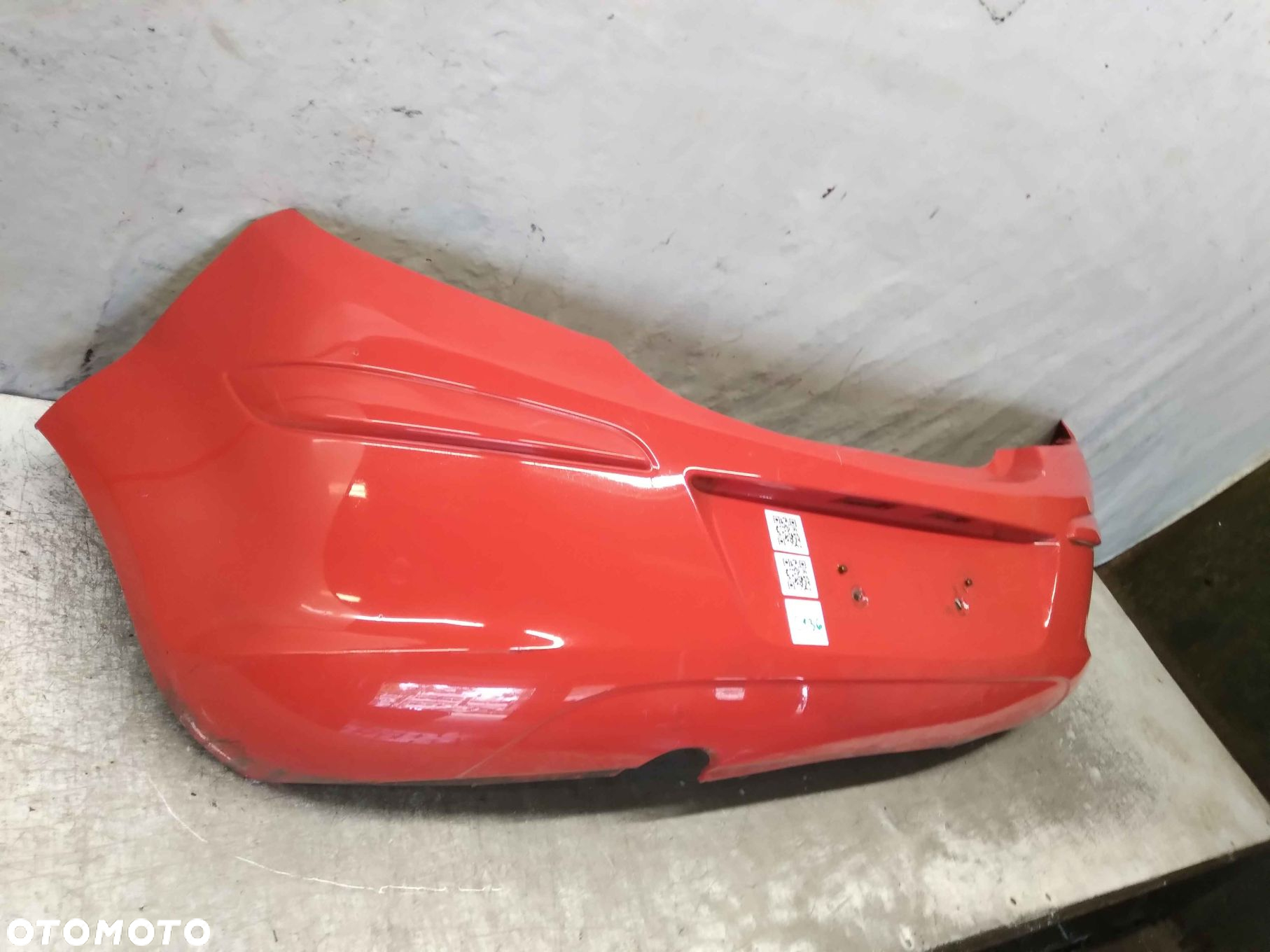 ^ ZDERZAK TYŁ TYLNY DO OPEL CORSA D Z547 CZERWONY 3D 3 DRZWI HB - 4