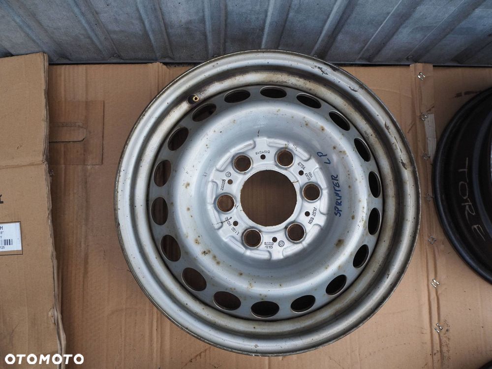felgi stalowe mercedes sprinter vw crafter 6,5x16 6x130 et54 nr komplet - 5