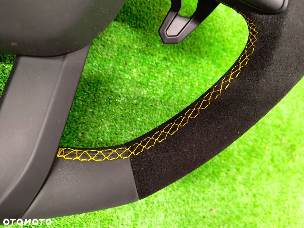 LAMBORGHINI URUS KIEROWNICA ŁOPATKI ALCANTARA ŻÓŁTA NIĆ - 7