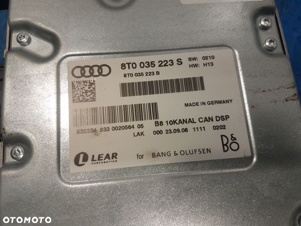AUDI A5 8T WZMACNIACZ BANG&OLUFSEN 8T0035223S - 2