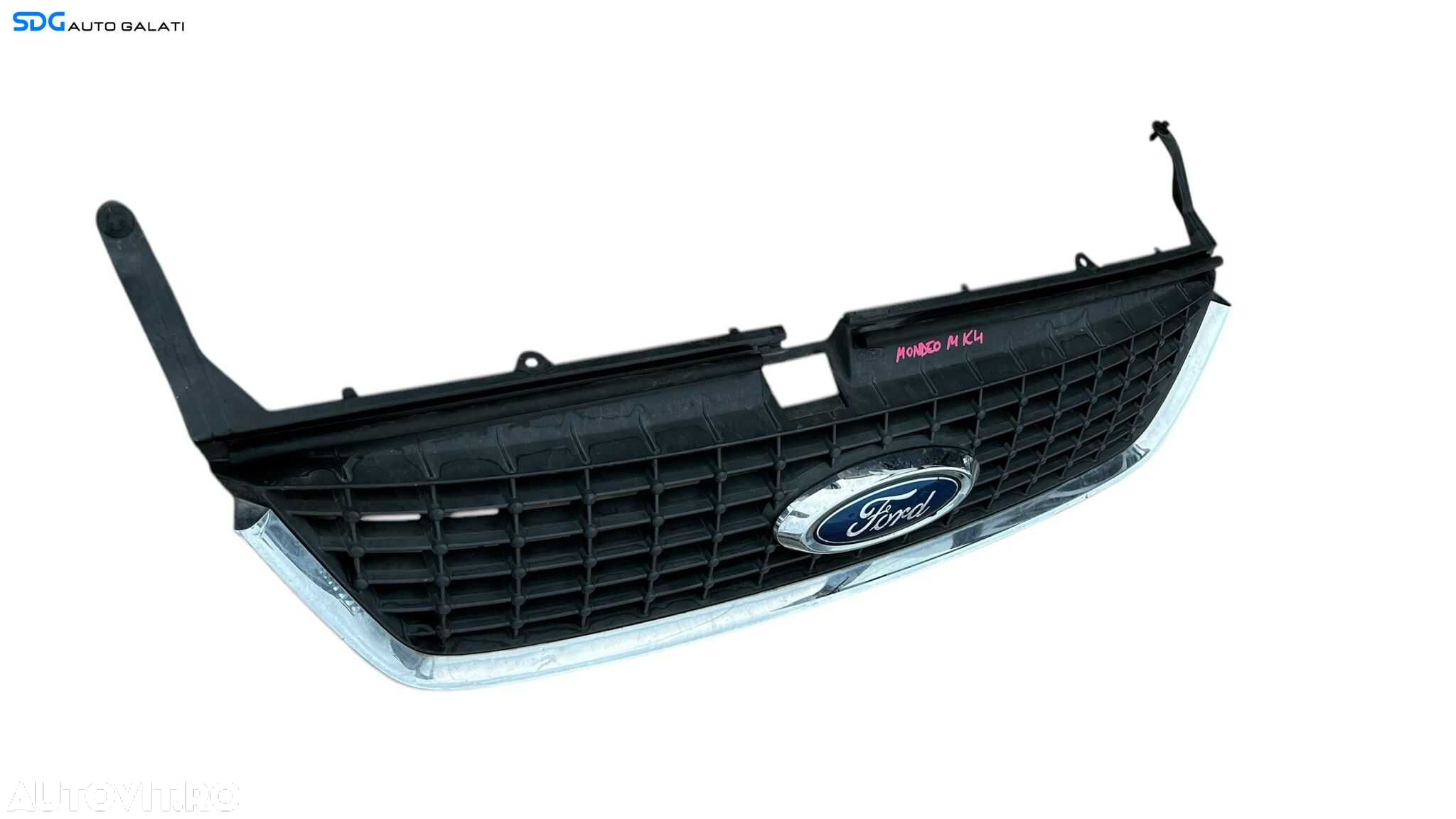 Grila Centrala cu Emblema Sigla de pe Bara Spoiler Fata Ford Mondeo 4 MK4 2007 - 2014 Cod 7S71-8200-A [L5333] - 5