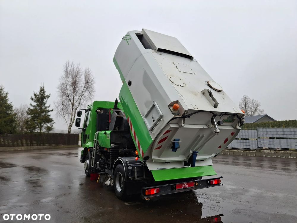 Renault Midlum 220 Zamiatarka Johnston SEMAT Szczotki L/R Obie Strony Dodatkowy SIlnik W Zabudowie Klimatyzacja EUnited PM10 - 15