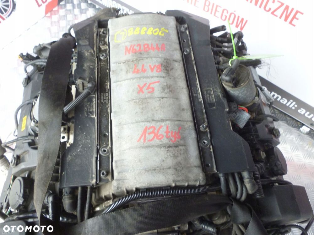 SILNIK KOMPLETNY BMW X5 4.4 V8 N62B44A 320KM 04r. 136 TYS - 2