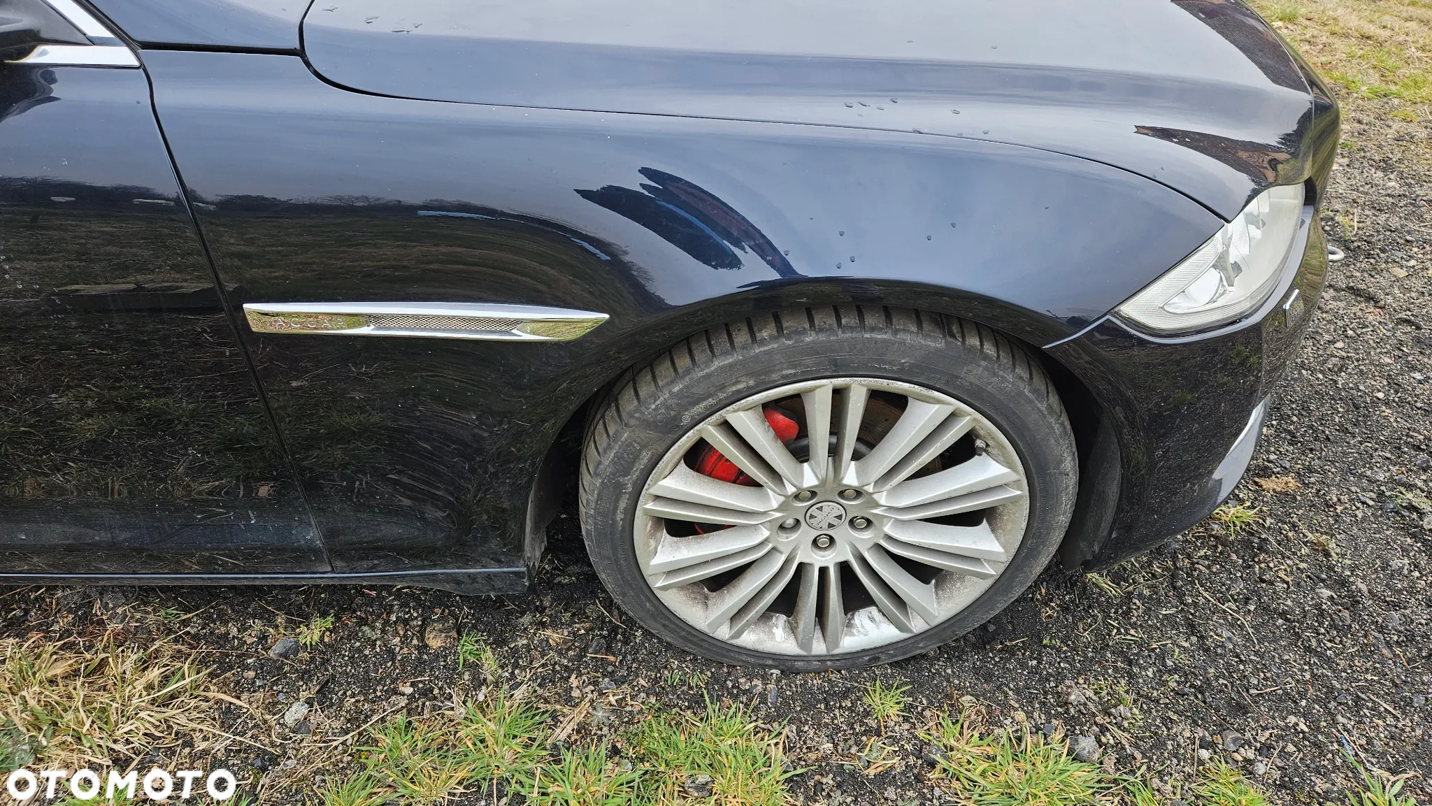 Jaguar XJ 351 2010-2015 3.0D Kompletny przód Maska Zderzak Reflektory Błotniki Pas Chłodnice Belka kolor JGJ - 3