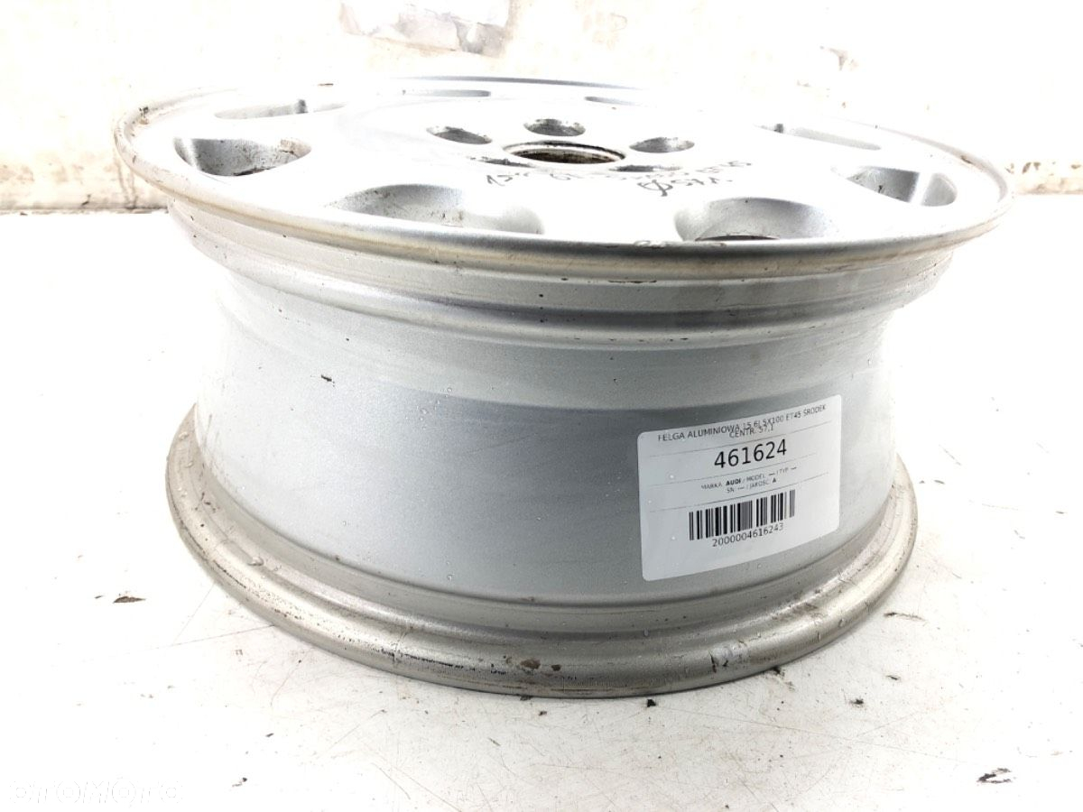 FELGA ALUMINIOWA 15 6J 5X100 ET45 ŚRODEK CENTR. 57,1 - 173.00 PLN - AUDI A3 (8L1) 1996 - 2006 - 2