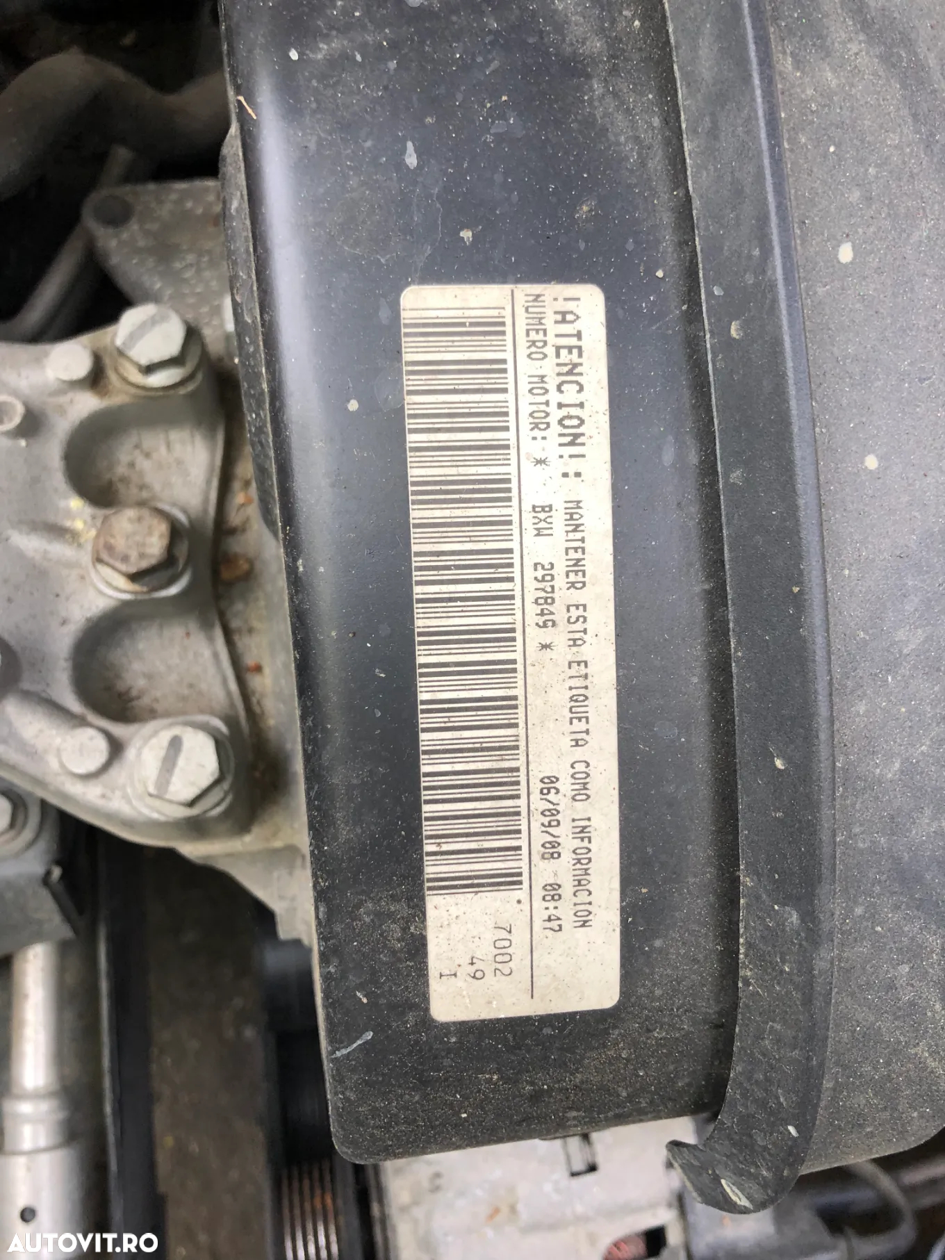 Motor fara anexe Seat Ibiza Cordoba VW Polo Skoda Fabia 1.4 benzina BXW - 5