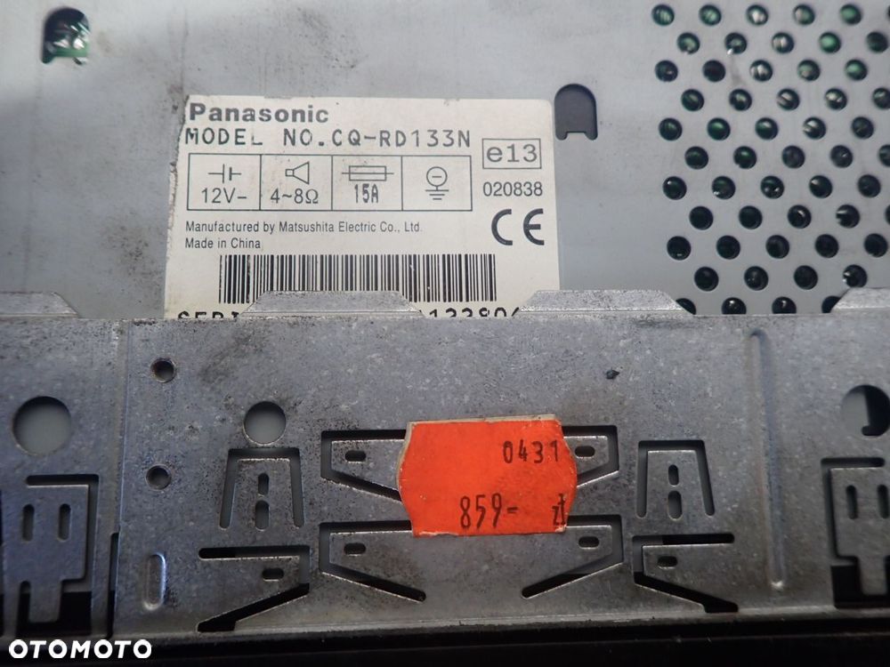 RADIO UNIWERSALNE PEUGEOT 206 CC 1.6 PANASONIC CQ-RD133N - 3
