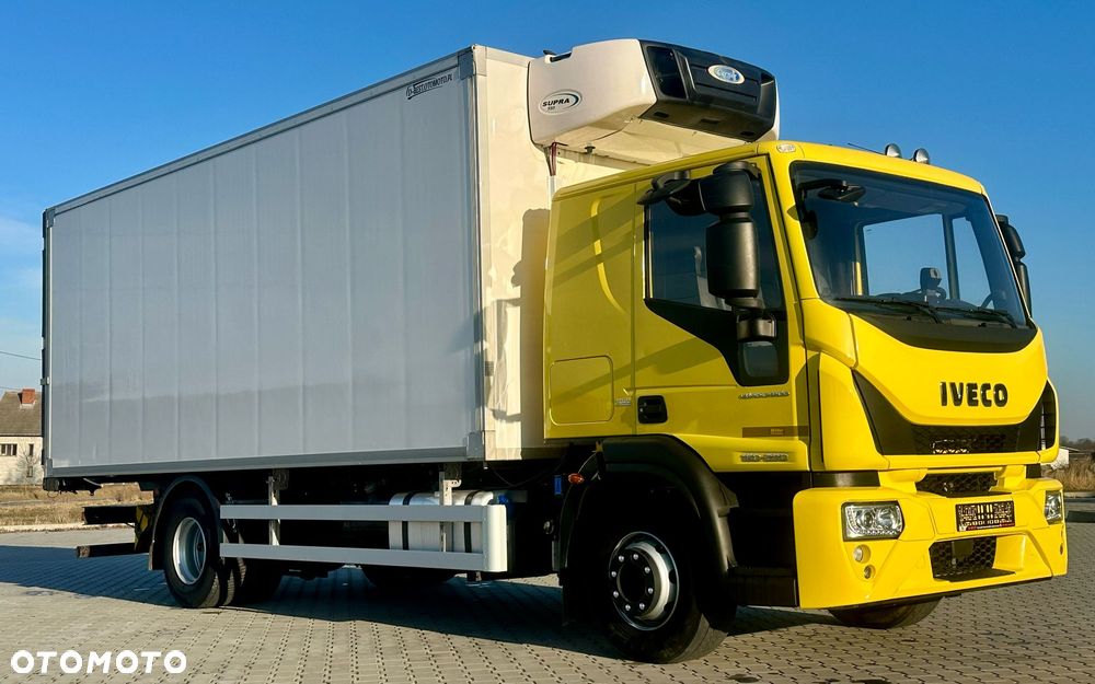 Iveco EUROCARGO 160-280 / CHŁODNIA / 6.1 M DŁUGOŚCI / 15 EUROPALET / AUTOMAT / SYPIALKA / NISKI PRZEBIEG / 16 TON DMC / CARRIER SPALINOWO - ELEKTRYCZNY / 2018 ROK - 2