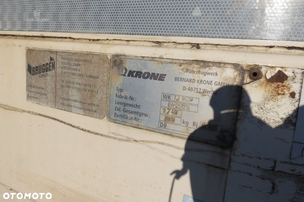 Krone KONTENER KRONE PRZEJAZDOWY BDF 7,30 ROLETA SPROWADZONY Z DE - 7