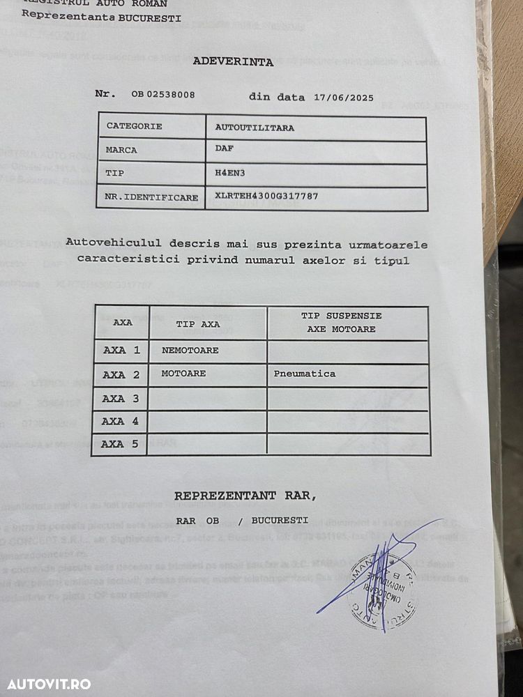 DAF XF530, 2020, 544.645km, KIT BASCULARE, cutie AUTOMATA+RETARDER 6 trepte, FRIGIDER, aer cond STATIONARE, Anvelope 80% ok, 480CP euro 6, - 38