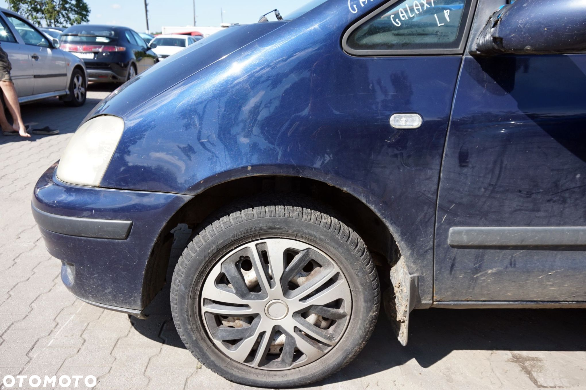 MASKA ZDERZAK BŁOTNIKI LAMPY GALAXY I MK1 LIFT W5  FORD 2000-2006 GRANATOWY PRZÓD KOMPLETNY - 15