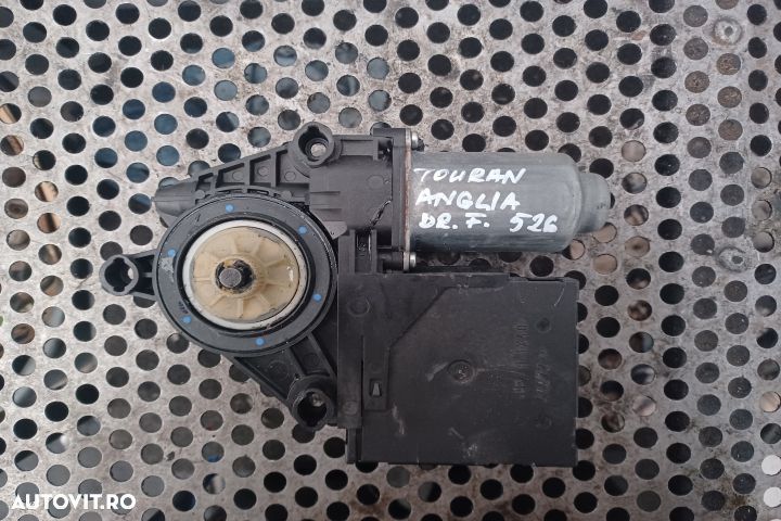 Motoras macara geam fata dreapta Volkswagen VW Touran 1 (facelift)  [din 2006 pana  2010] seria Min - 1