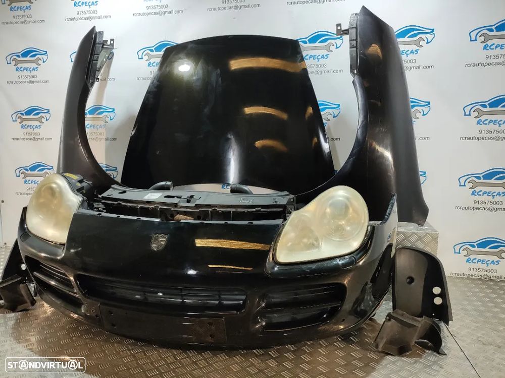 FRENTE COMPLETA PORSCHE CAYENNE 9PA CAPOT PARACHOQUES GUARDALAMAS OTICAS XENON RADIADOR VENTILADOR FRENTE FIBRA - 2