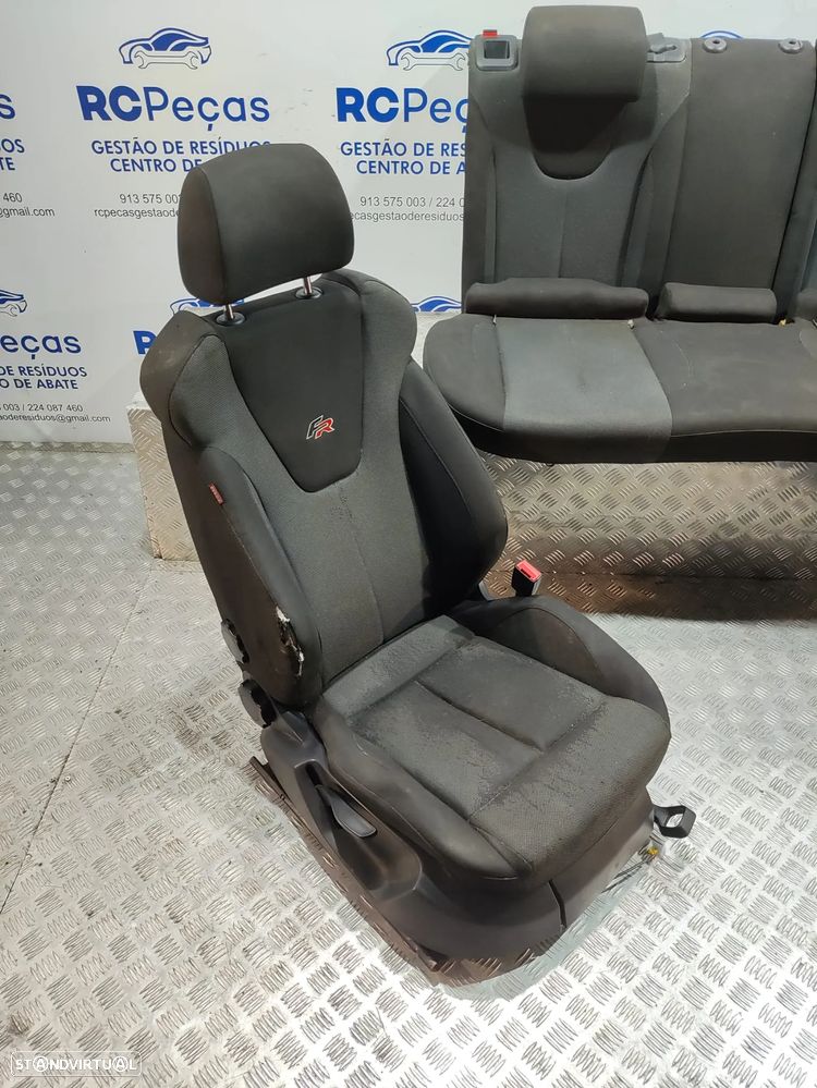 Conjunto Bancos Originais Tecido Seat Leon 1P FR - 8