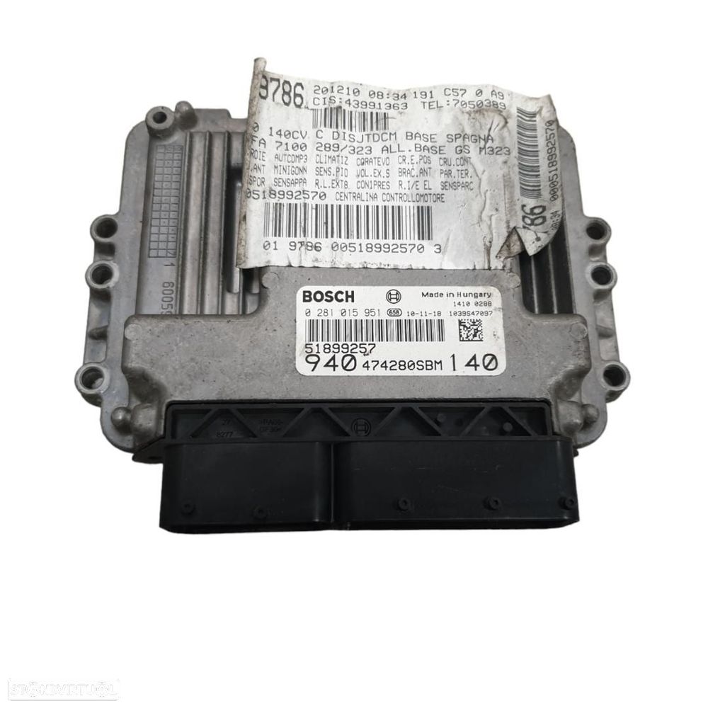 CENTRALINA DO MOTOR UCE ALFA ROMEO GIULIETTA 191 - 1