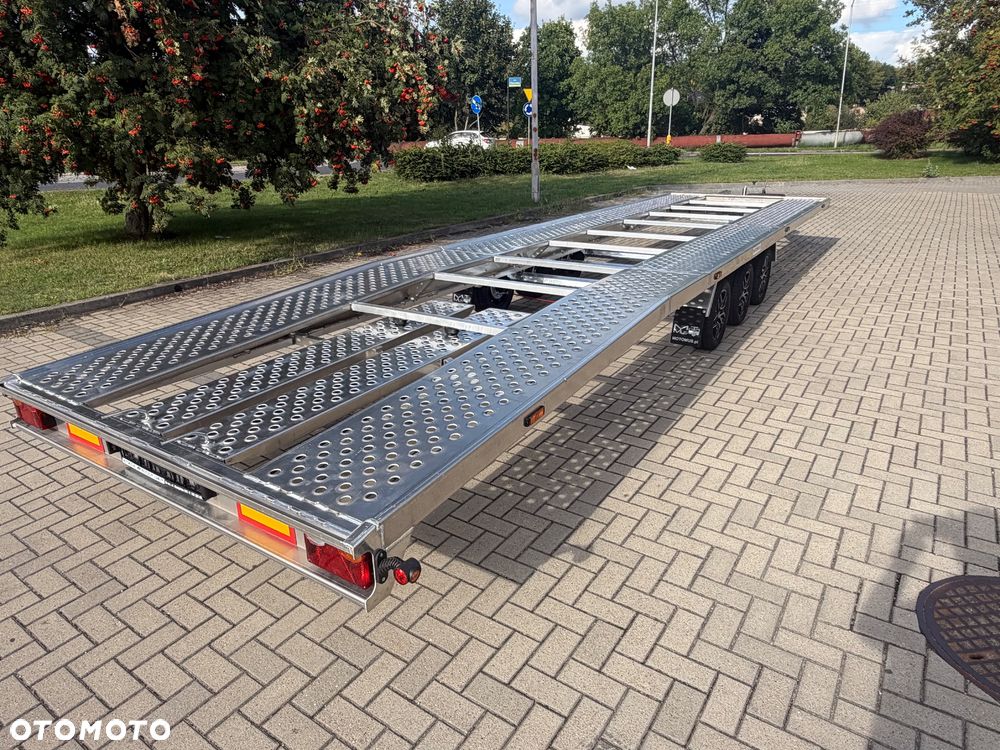 Gala BBG Laweta dwa auta Gala  8535AL raz łamana 8,5x2,05m ALUMINIOWA 3 osie, felgi alu, 670KG WYPRZEDAŻ - 14