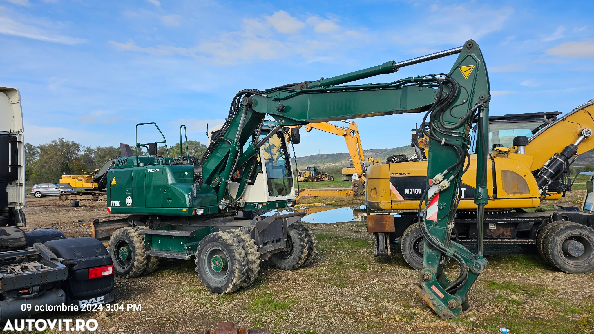Volvo EW 160 D Excavator pe roți - 6