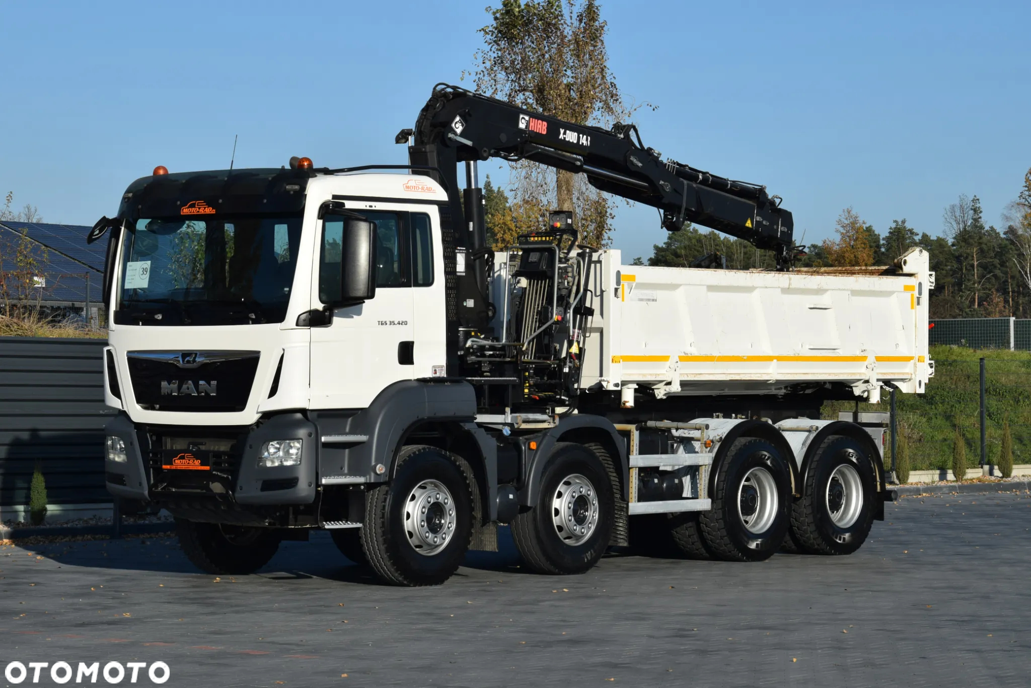 MAN TGS 35.420 / 8x4 / EURO 6 / UDT / HDS HIAB X-DUO 148 B-3 / ROTATOR / CHWYTAK / WYSUW x3 / STEROWANIE x3 / WZMOCNIONA RAMA / WYWROTKA / HYDROBURTA / AUTOMAT / KAMERA COFANIA / 2018 / NISKI PRZEBIEG / SPROWADZONY - 3