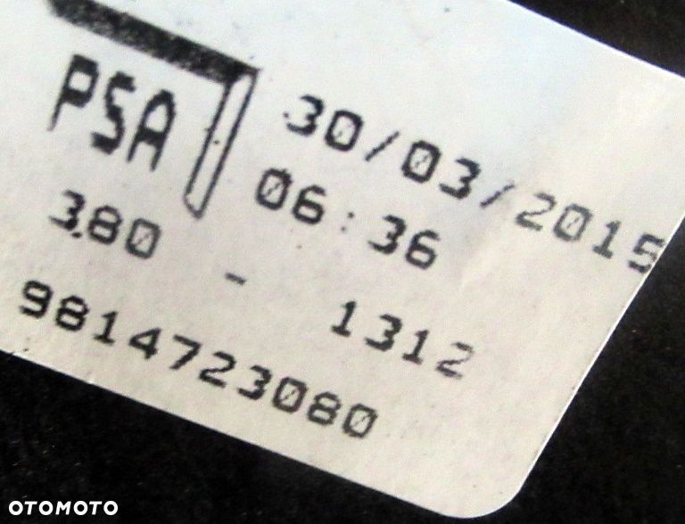 CITROEN C3 PICASSO 1.4 VTI WYBIERAK GAŁKA MIESZEK ZMIANY BIEGÓW 9814723080 - 5
