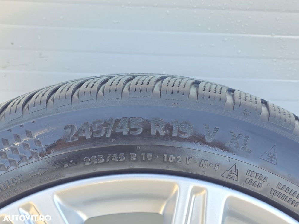 Roti/Jante  Audi R19,245/45 19,Anvelope iarna Continental DOT3323,SENZ - 3