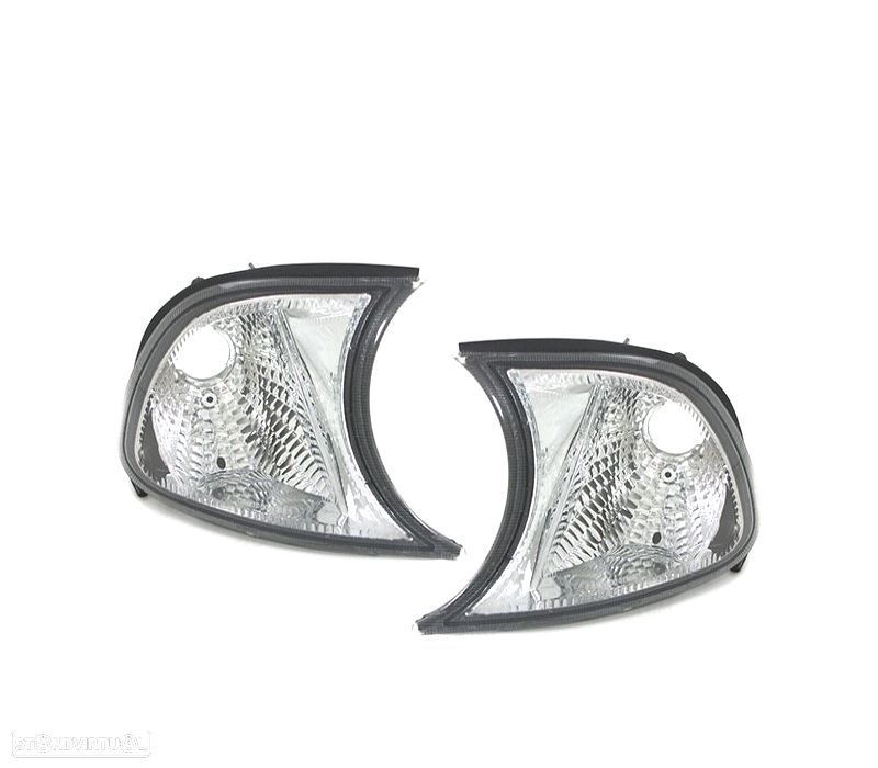 PISCAS FRONTAIS E46 01-03 COUPE CABRIO FUNDO CROMADO - 1