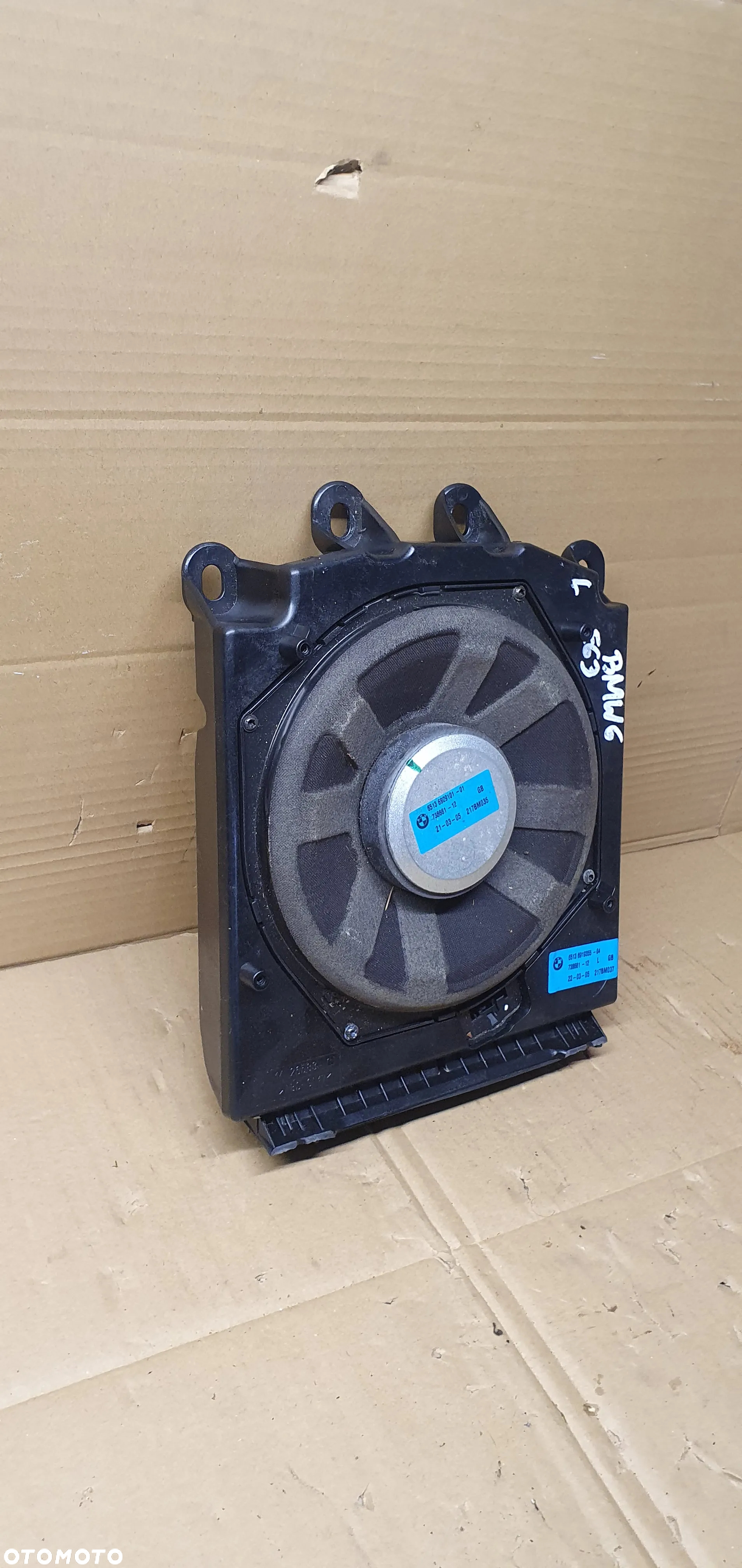 Głośnik subwoofer lewy BMW 6 E63 6929101 6919355 - 4