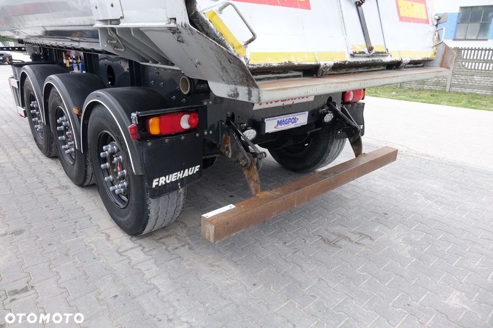 Fruehauf WYWROTKA 28m3 / OSIE SAF / OŚ PODNOSZONA / HYDROKLAPA / SZYBER ZBOŻOWY / ELEKTRYCZNA PLANDEKA - 25
