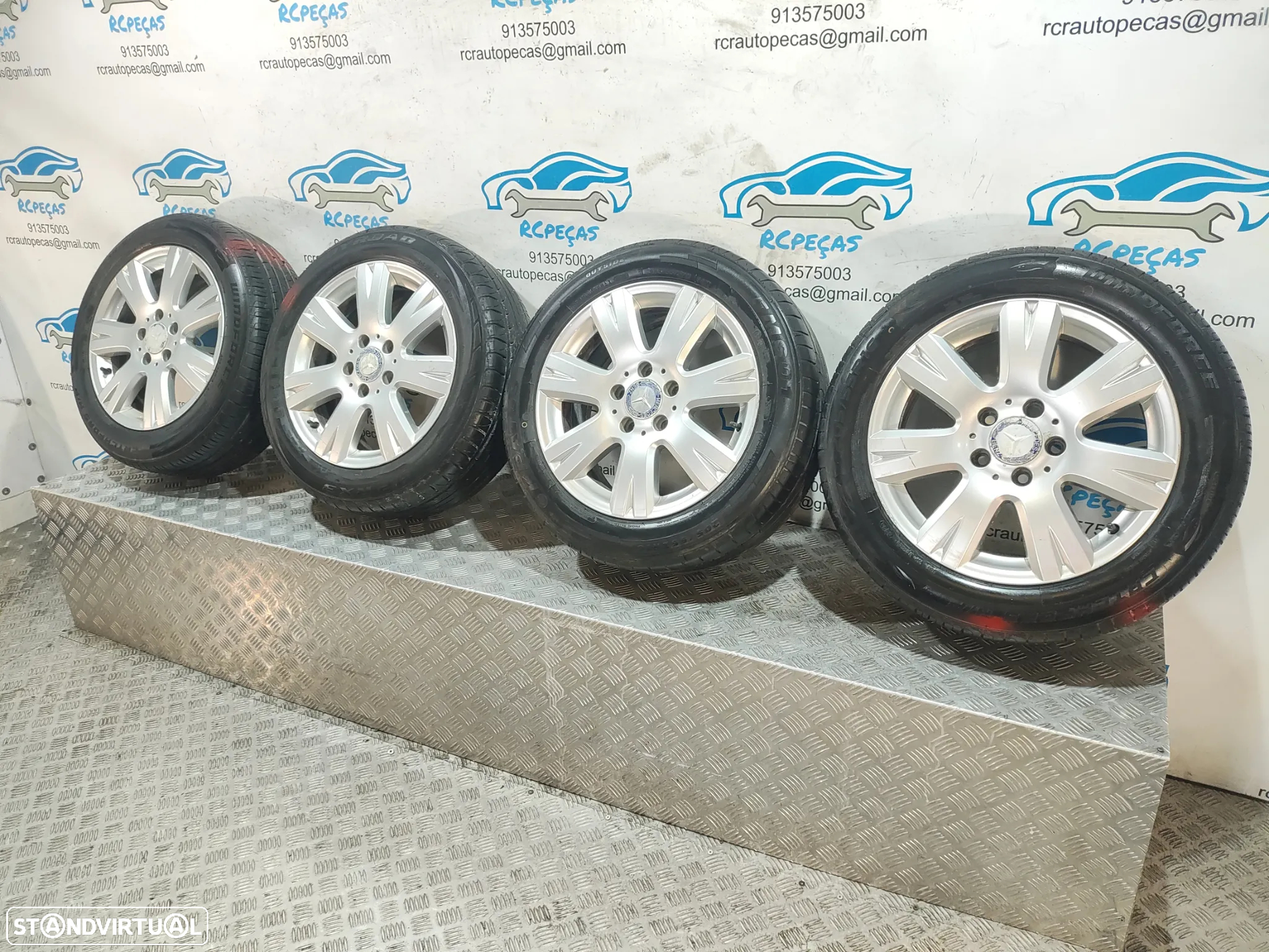 Conjunto Jantes 16 Originais Mercedes Benz Class C W204 7J ET43 5x112 - 2
