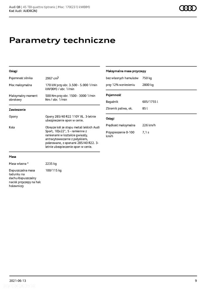 Audi Q8 45 TDI mHEV Quattro Tiptronic - 26